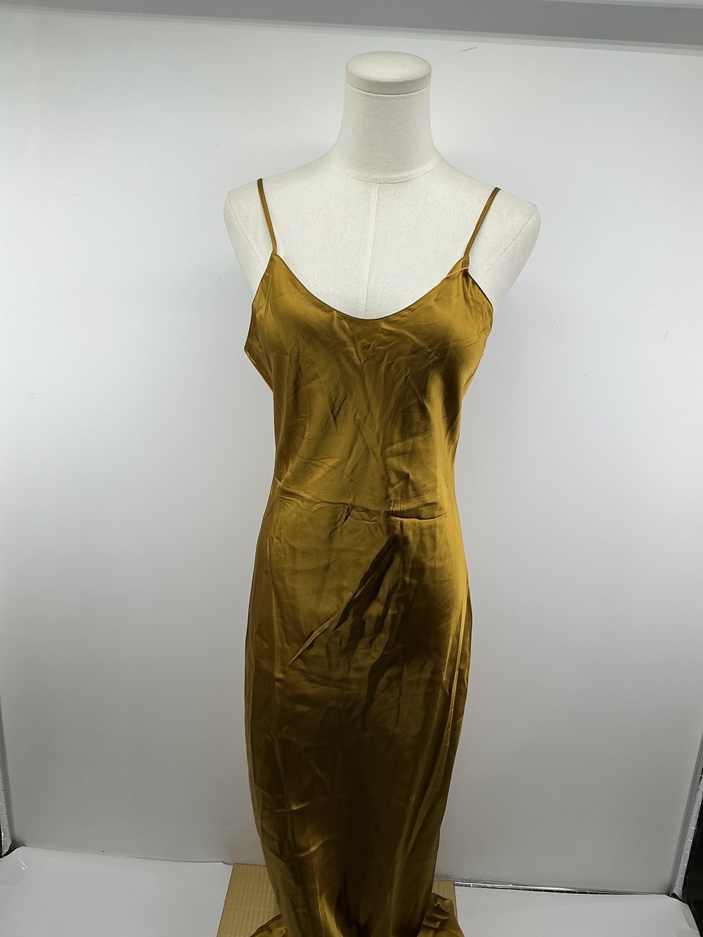 100% Washable Silk Maxi Slip Dress